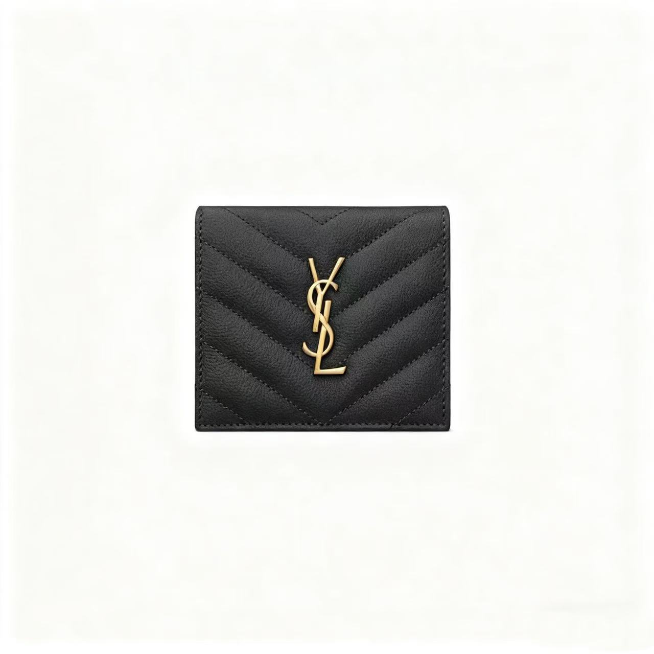 YSL/圣罗兰 女士CASSANDRE MATELASSE粒面压印皮革卡包